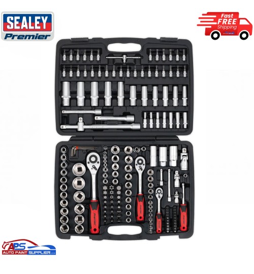 Sealey AK7955EU Drive Stain Socket Bit Tool Set 172pc 1/4" 3/8" 1/2"